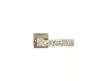 COSMO - Bronze door handle on rose by GIARA ART DESIGN-BRONZE - view 2